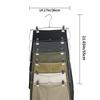6-Tier Skirt Hangers with Clips Pant Space Saving Multiple In One Clothes with Clip Multiple Pants Hanger for Closet
