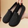 Shoes Women's Versatile Single Shoes Summer Mesh Breathable Soft Sole Old Beijing Cloth Shoes Hollow Flat Bottom Middle-aged and Elderly Mother Shoes