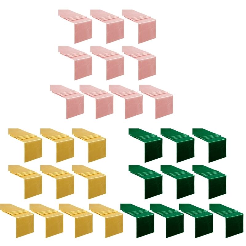 10шт скатертей для прямоугольных круглых столов для свадебных вечеринок — фото 7