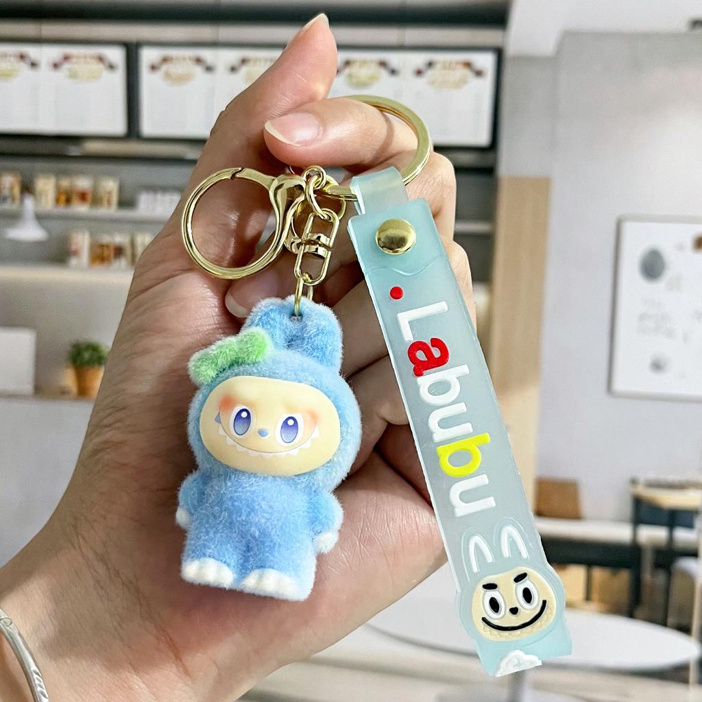 Cartoon Cute Flocking Key Pendant Doll Doll Bag Pendant Creative Small Gift