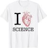 I Love Heart Science T Shirt Mens Womens Tees Top - Biology Tee Tshirt Teacher Gift Unisex T-Shirt Mens Womens Tees Top