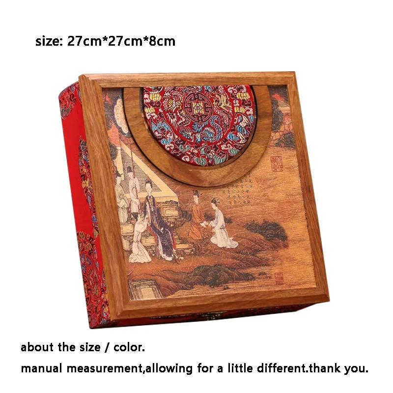 

Pu er Tea Cake Packaging Empty Gift Box Single and Double Cake Universal High-end Solid Wood Fuding White Tea Storage Box Home