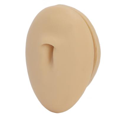 Silicone Navel Model Acupuncture Display Soft Human Belly Button Model for Piercing Practice