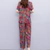 Summer Two Piece Sets for Women Tops and Wide Leg Pants Sets Casual Women Blouses
