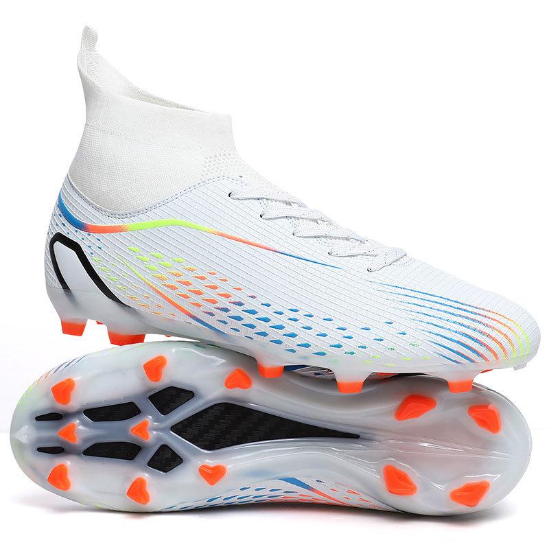 Adult Leather Football Shoes Adult Lawn Training Shoes Children's Primary School Students Long Nail Competition Shattered Nail Shoes