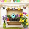 12pcs/set Blank Unfinished Wooden Decorations Hanging Decorations Handmade Homeschool Party Decorations