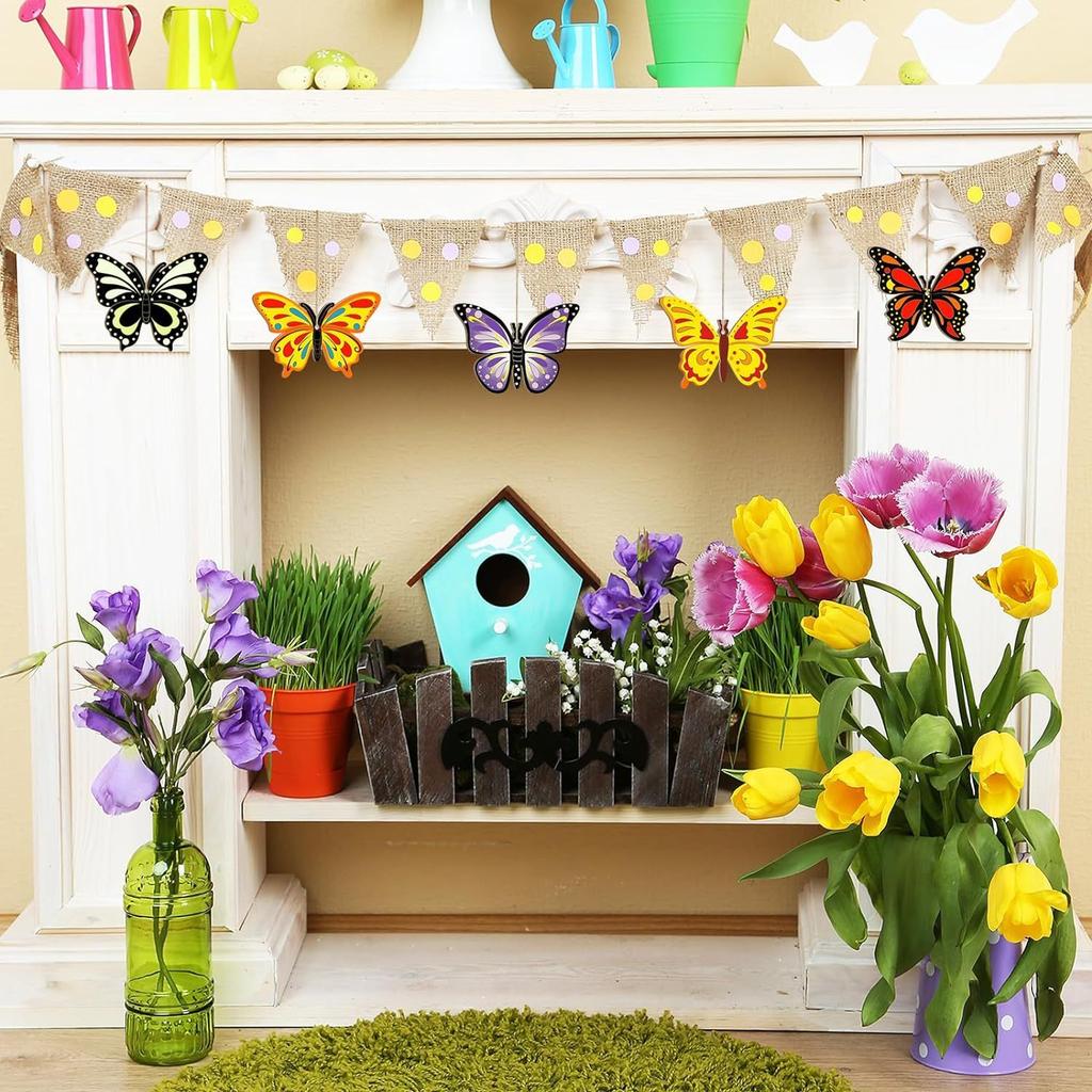 12pcs/set Blank Unfinished Wooden Decorations Hanging Decorations Handmade Homeschool Party Decorations