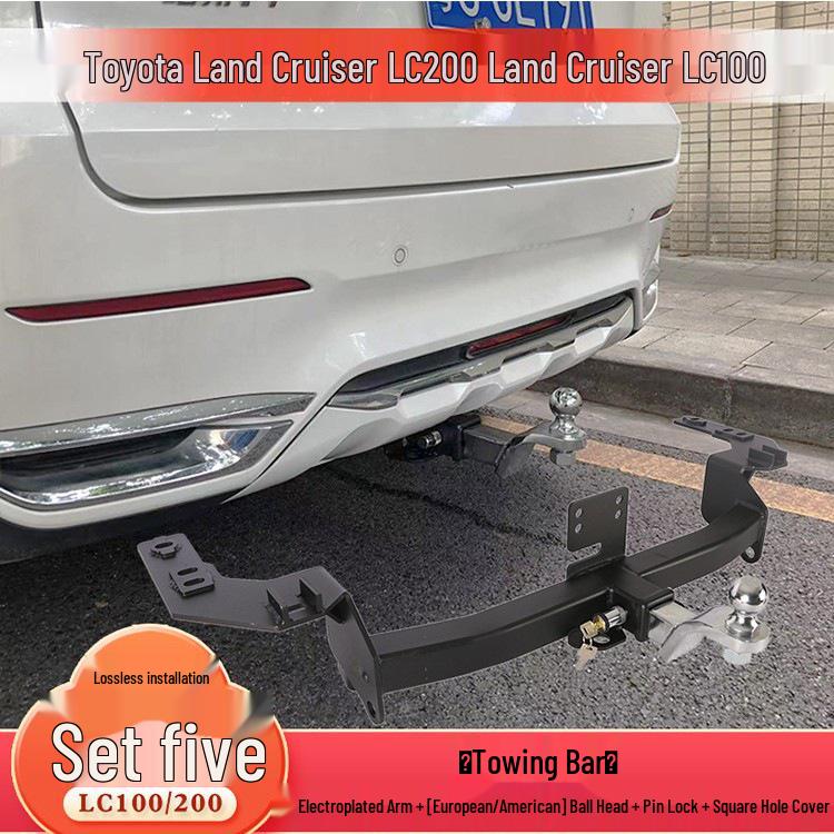 Compatible Tow Hook for Toyota LX570, Land Cruiser LC200, and FJ Modified Trailer Bars