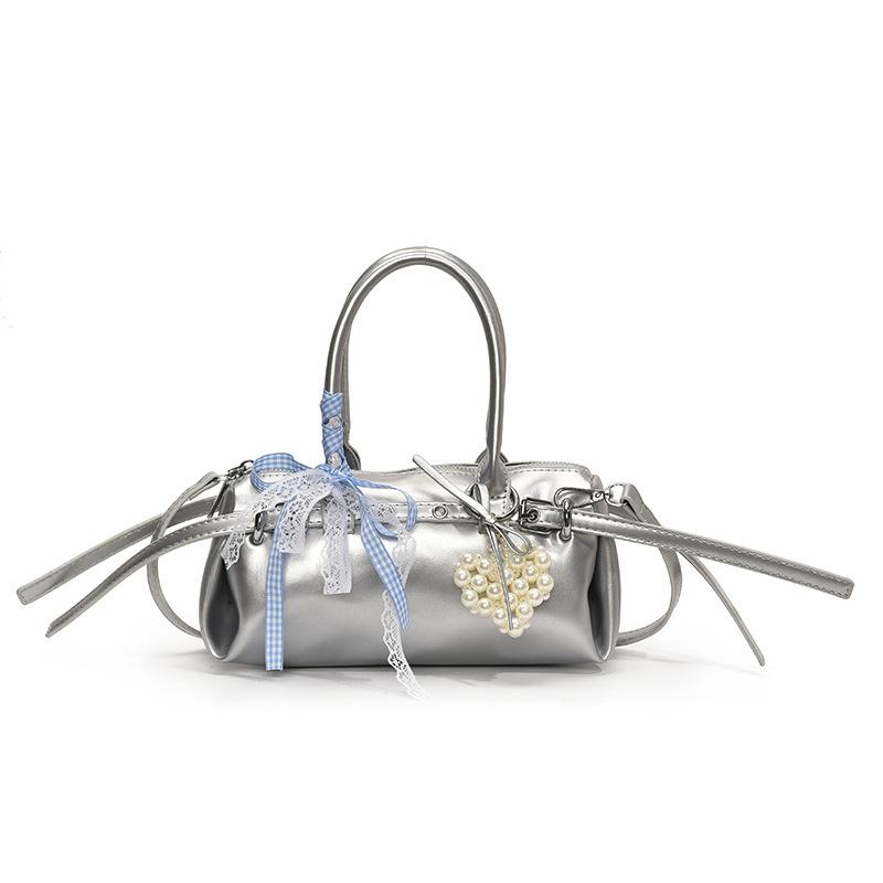 Internet Celebrity Armpit Bag 2025 New Mori Sweet Girl Ribbon Bow Trendy Versatile Portable Messenger Pillow Bag