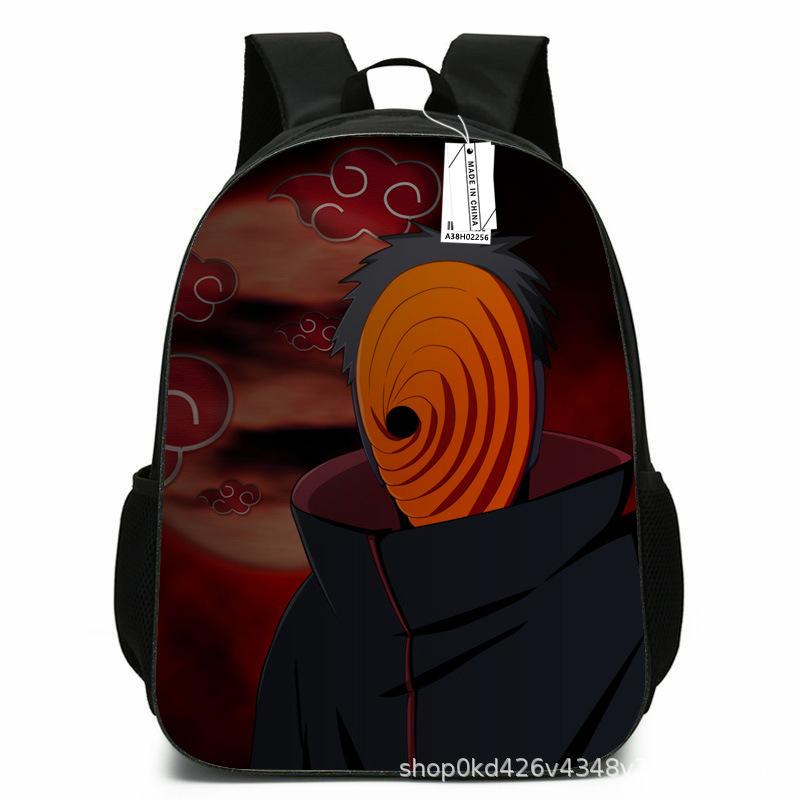 Naruto Peripheral Schoolbag Naruto Sasuke European and American Elementary and Middle School Students Backpack Cartoon Animation Computer Bag