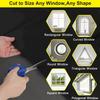 Easy Magnetic Shade Panel Adjustable Measurement No equipment Necessary Perfect For Rental Homes 300x145cm