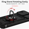 For Honor X8 Case 2022 Magnetic Holder Ring Phone Case For Huawei Honor X8 HonorX8 TFY-LX1 Camera Slide Lens Protect Back Cover