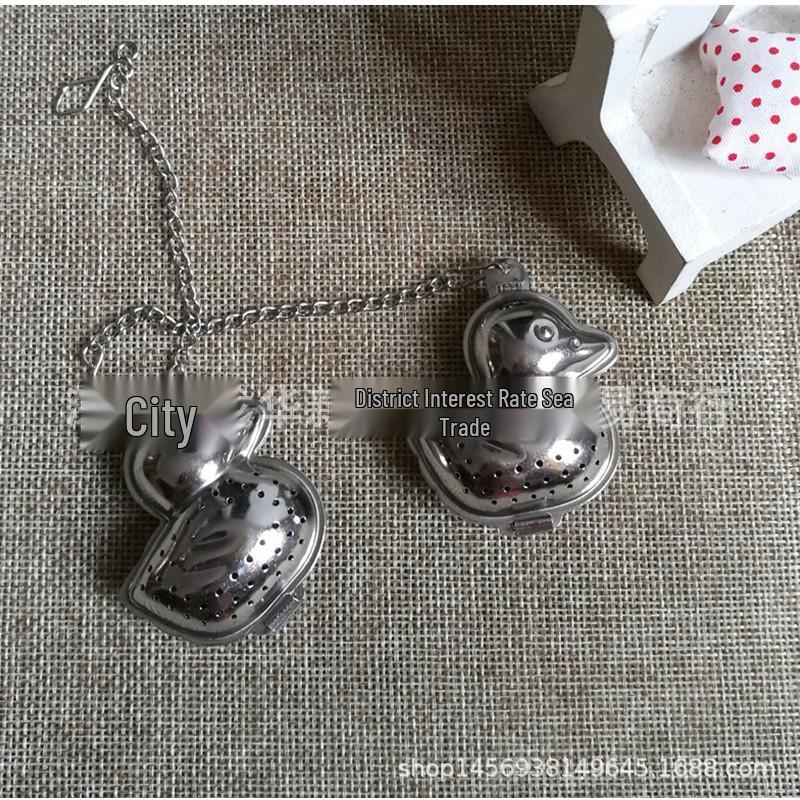 304 Stainless Steel Silver-Gold Duck Tea Infuser Strainer Stainless Steel