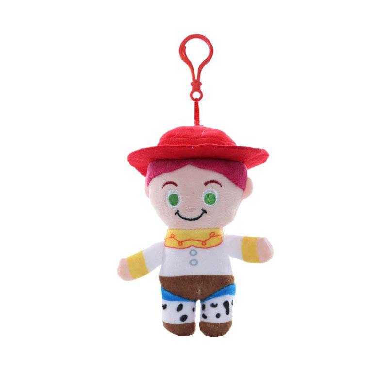 Toy Story Buzz Lightyear Woody Jessie Plush Keychain 2 Sizes Cute Cartoon Bag Pendant Ornament For Kids Gift