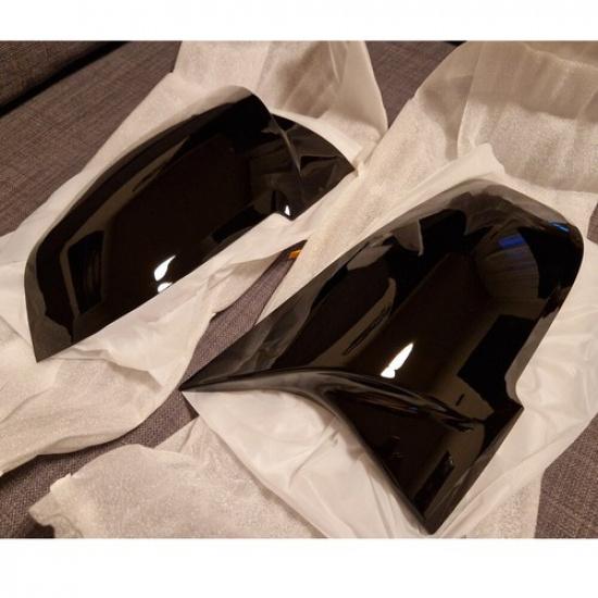 Rearview Mirror Cover Cap FOR BMW 3/4 SERIES F20 F21 F22 F30 F32 F36 Gloss Black