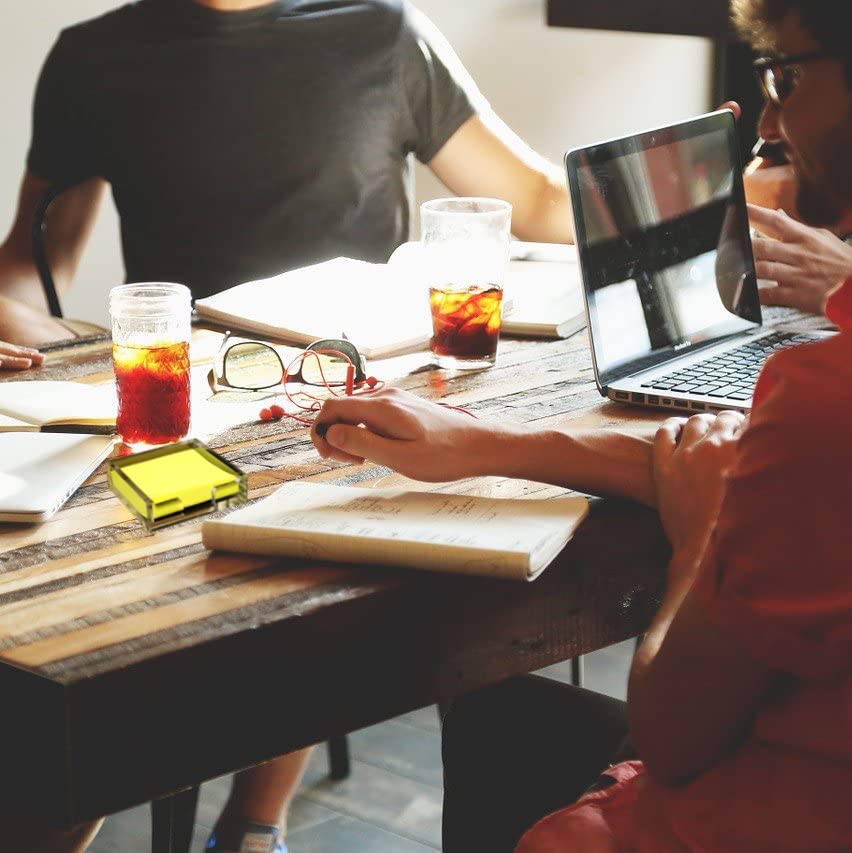 GemRich Sticky Note Holder, Sticky Note Case, Post-it Note Case, Memo Holder, Desk Organizer for 75mm X 75mm