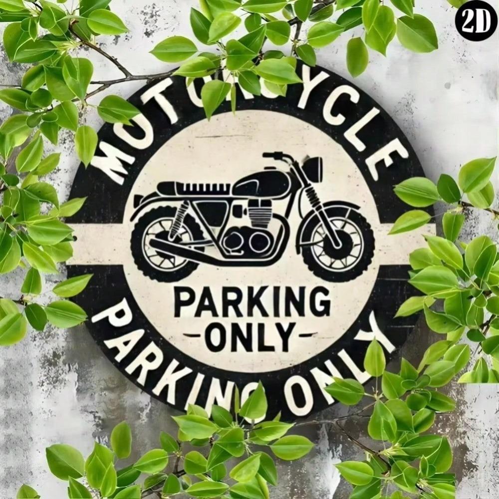 Vintage Parking Only Metal Sign for Outdoor Decor Halloween Home Wall Decor Kitchen Bathroom Living Room Bedroom Scratch Resistant