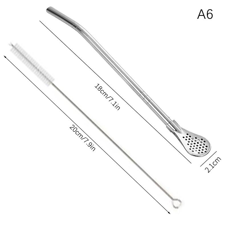 

Многоразовые трубочки из металла и нержавеющей стали, питьевая трубочка, молочная посуда, креативная ложка для смешивания, молочный чай, кофе, бар, аксессуары для вечеринок