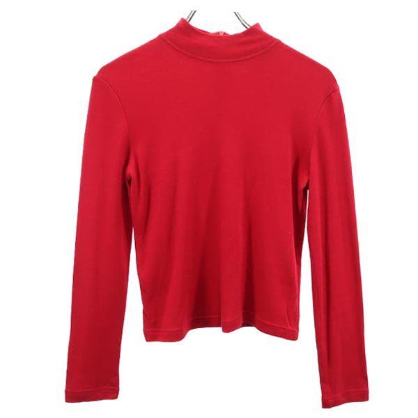 

Джанни Версаче Сделано в Италии Шерстяная смесь Длинный рукав Разрез Красный Застежка-молния сзади Женский Б/у