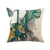 Plant Pillow, Light Luxury Ginkgo Print Car Pillow, Bedside Cushion, Linen Pillow Case