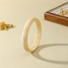4Pcs/Set Semi Transparent Stackable Bangle Round Punk Bracelet Set Acrylic Cuff  Summer Jewelry