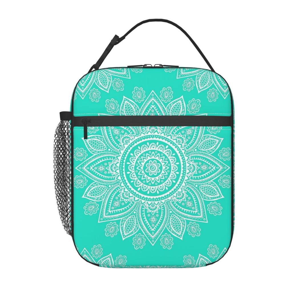 Bohemian Mandala Insulated Lunch Bag for Women Children Portable Food Boxes Thermal Lunch Box Tote