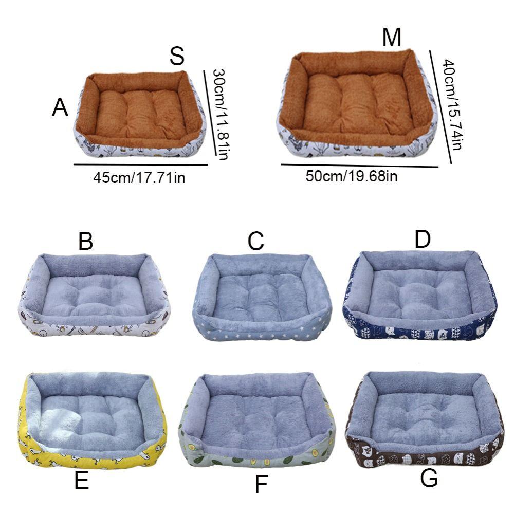 Soft Cat Sleeping Mat Non-slip Pet Sofa Beds Pet Cushion Winter Dog Bed  for Puppy
