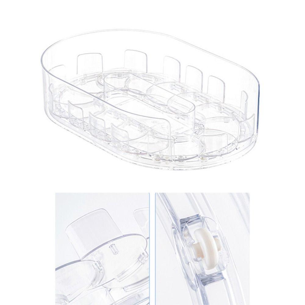 Swivel Tray Rotating Spice Rack Anti-slip Beverage Storage Shelf  Party