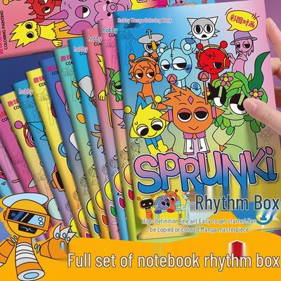 Rhythm Box Children's Cartoon Tracing and Coloring Book