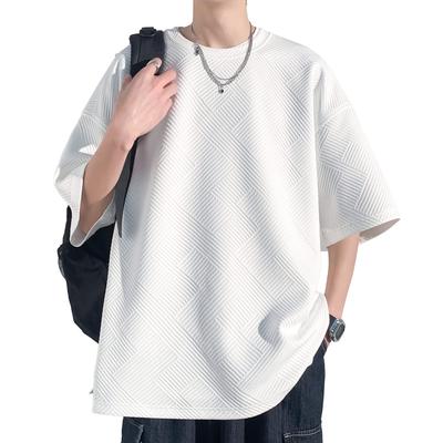 Summer Short Large Quick XL [Culeevp] Clothes, Men's T-shirt, Sleeves, Size, Plain, 5/8 Sleeves, Drying, Soft, White,