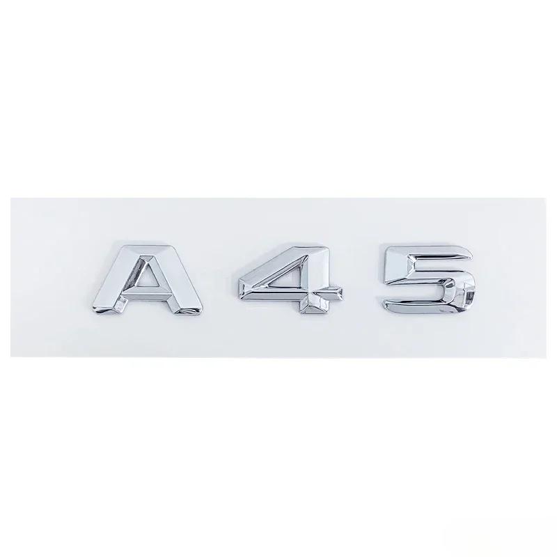 ABS Car Rear Trunk Emblem Sticker Letter Decal for Mercedes Benz C63 A45 E320L E350L S400L A220L ML350 GLS450 CLA260 Accessories