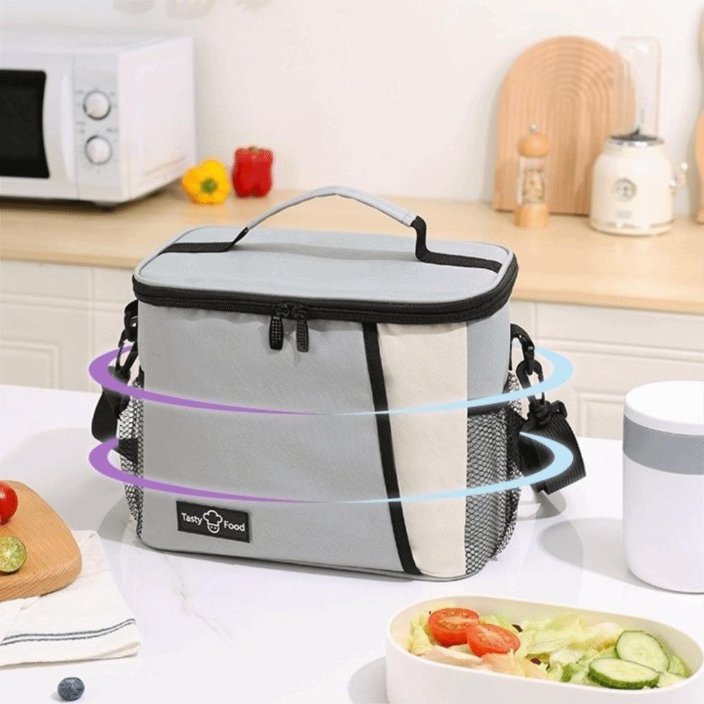 Large Capacity Insulated Lunch Bag Thickened Food Tote Bag Insulated Food Bag  Food Storage