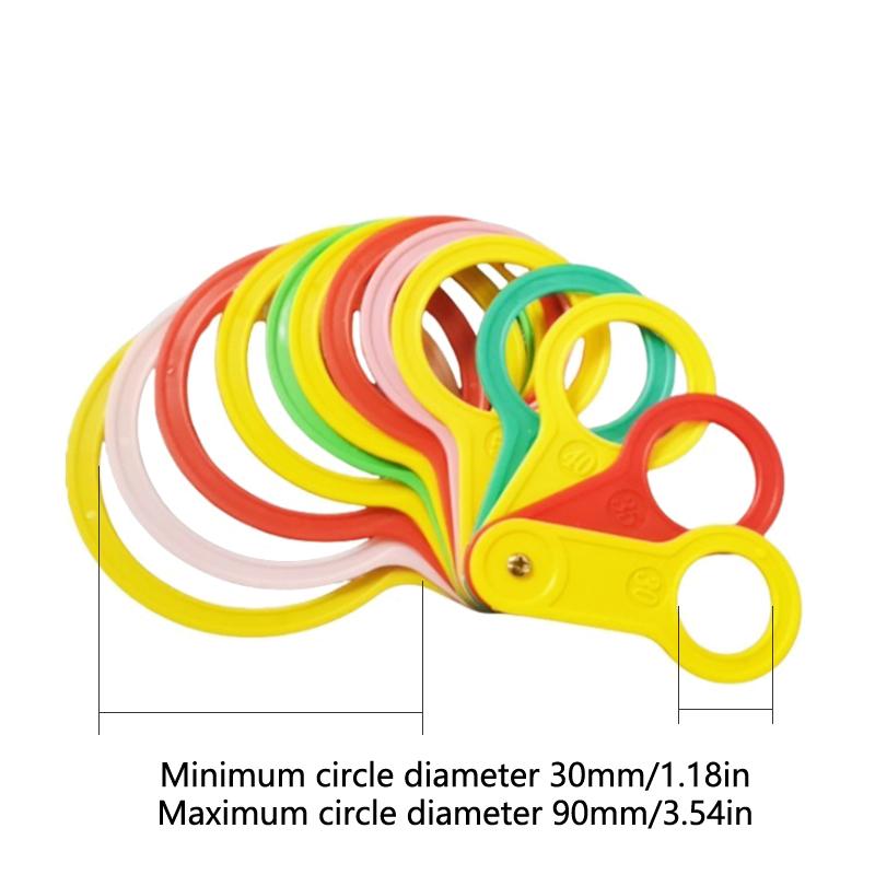 13 Piezas 30-120 Mm Plástico Fruta Medición Diámetro de la Tapa Calibres Círculo de Medición Regla Herramienta de Medición de Tamaño Equipo de Clasificación de Cítricos