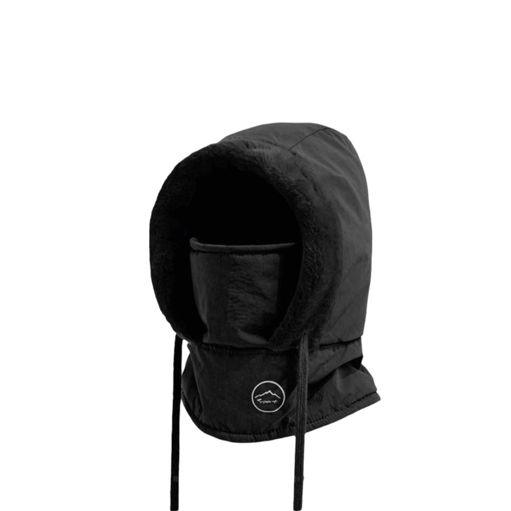 Windproof Beanies Cap Plush Ear Protection Hat Fashion Integrated Mask Scarf Hat Set  for Women