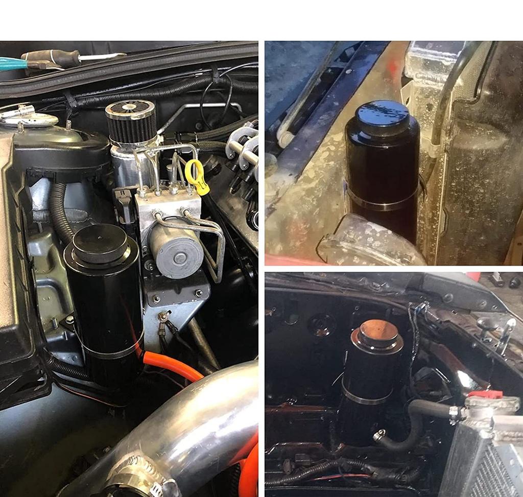 Uniwersalny zbiornik płynu chłodniczego 800ml zbiornik wyrównawczy płynu chłodniczego chłodzenie butelka zbiorcza przelewowy zbiornik aluminium stylizacja samochodu