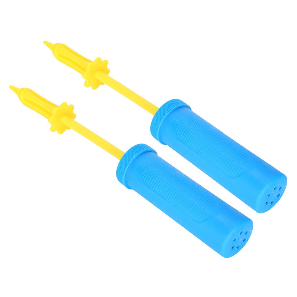 2 ks Vzduchové míčové pumpy 2cestná plastová přenosná ruční hustilka pro nafukovací zařízení