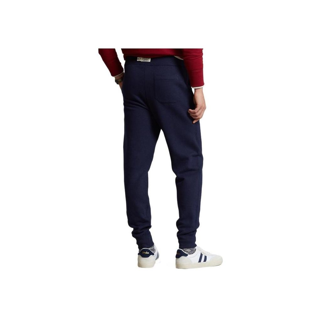 Polo Ralph Lauren FW22 Letter Logo Mid-Rise Drawstring Knit Sweatpants Men Sweatpants Navy-Blue MNPOPNT1BQ20269-410