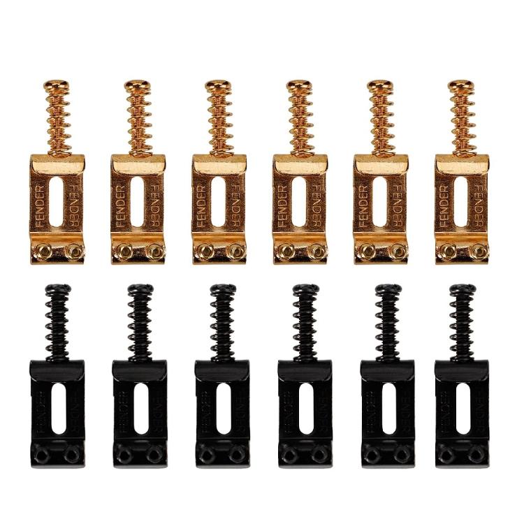 6 Stück E-Gitarrenteile Zubehör Gitarren Tremolobrücke Rollensättel Kit