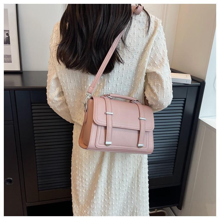 Minimalist Men's Shoulder Bag Fashionable Male PU Leather Crossbody Bags Small Flip Style Messenger Bag for Men Designer Handbag