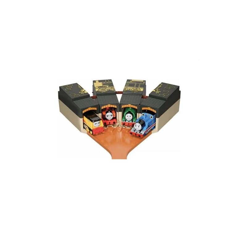 TAKARA TOMY "Plarail Thomas the Tank Engine Foldable Thomas Shed" Train Toy for Ages 3 and Up, Meets Toy Safety Standards, ST Mark Certified.