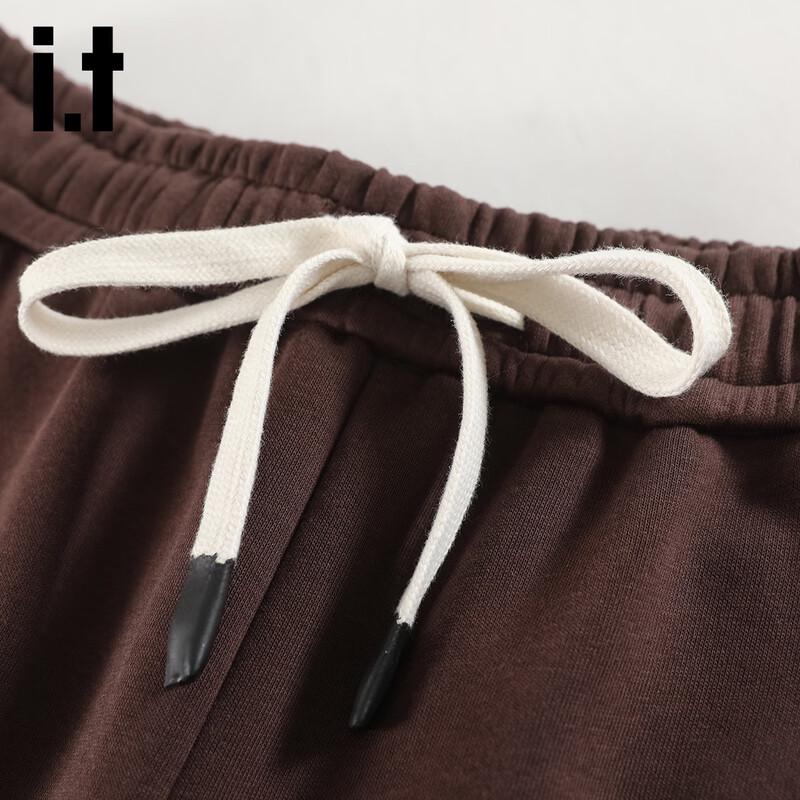 Izzue IT Women's High-Waist Relaxed Fit Curved-Leg Sweatpants