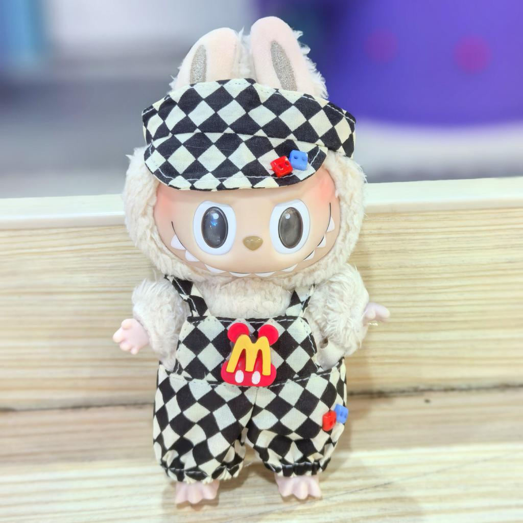 17CM Pendant Doll Baby Clothes First, Second and Third Generation Blind Box Dress Set Accessories
