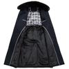 Men's Autumn & Winter Long Wool Business Coat with Velvet Lining – Thickened for Cold Protection