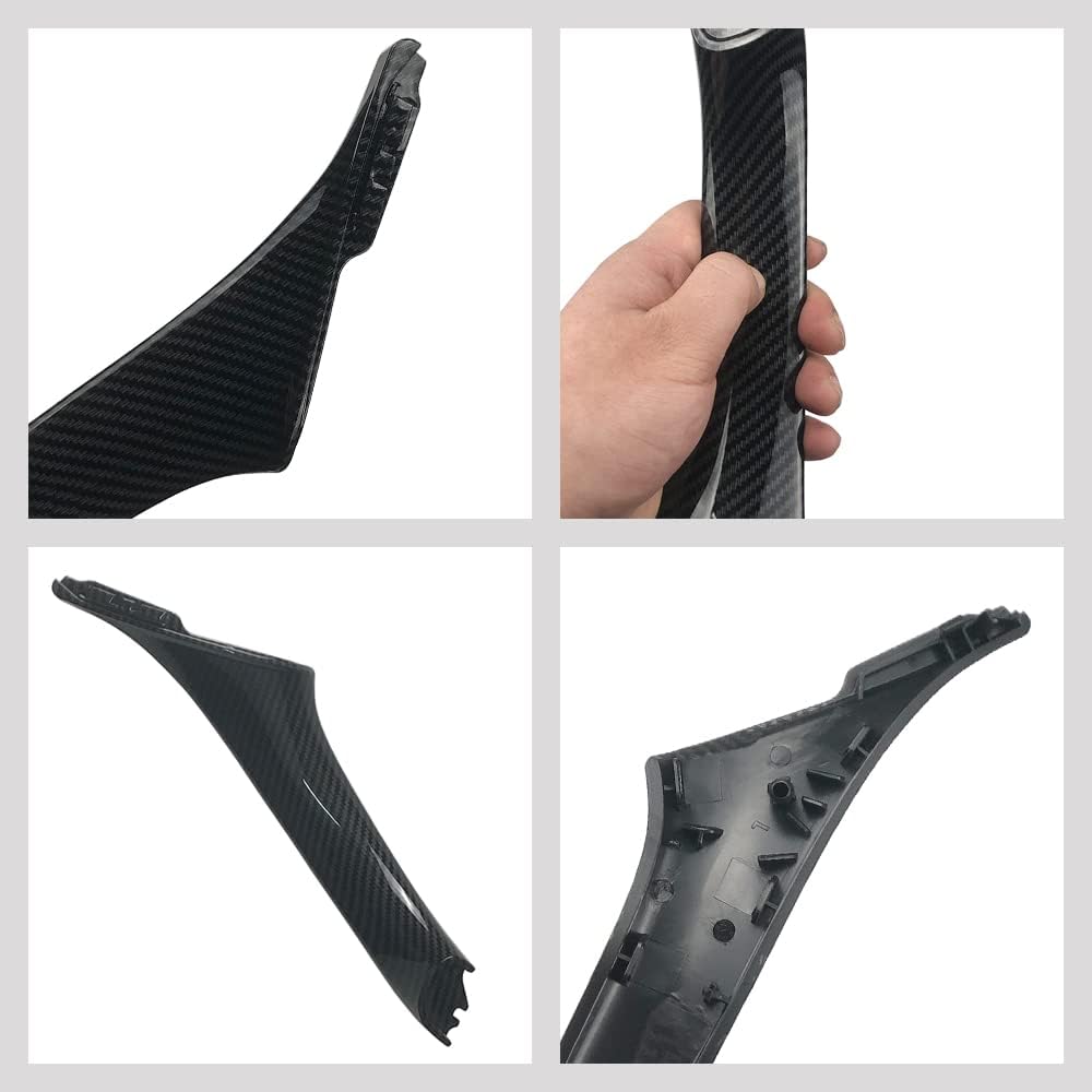 Door Handle Cover for Bmw 5 Series F10 2011-2016 Interior Door Handle Replacement Decorative Cover 520i 528i 530i 535d 535i 550i(Carbon Fiber Color)