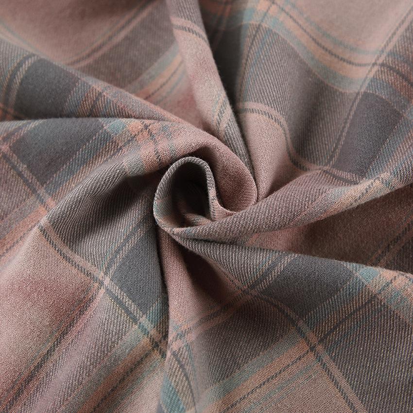 Classic retro loose long-sleeved pure cotton