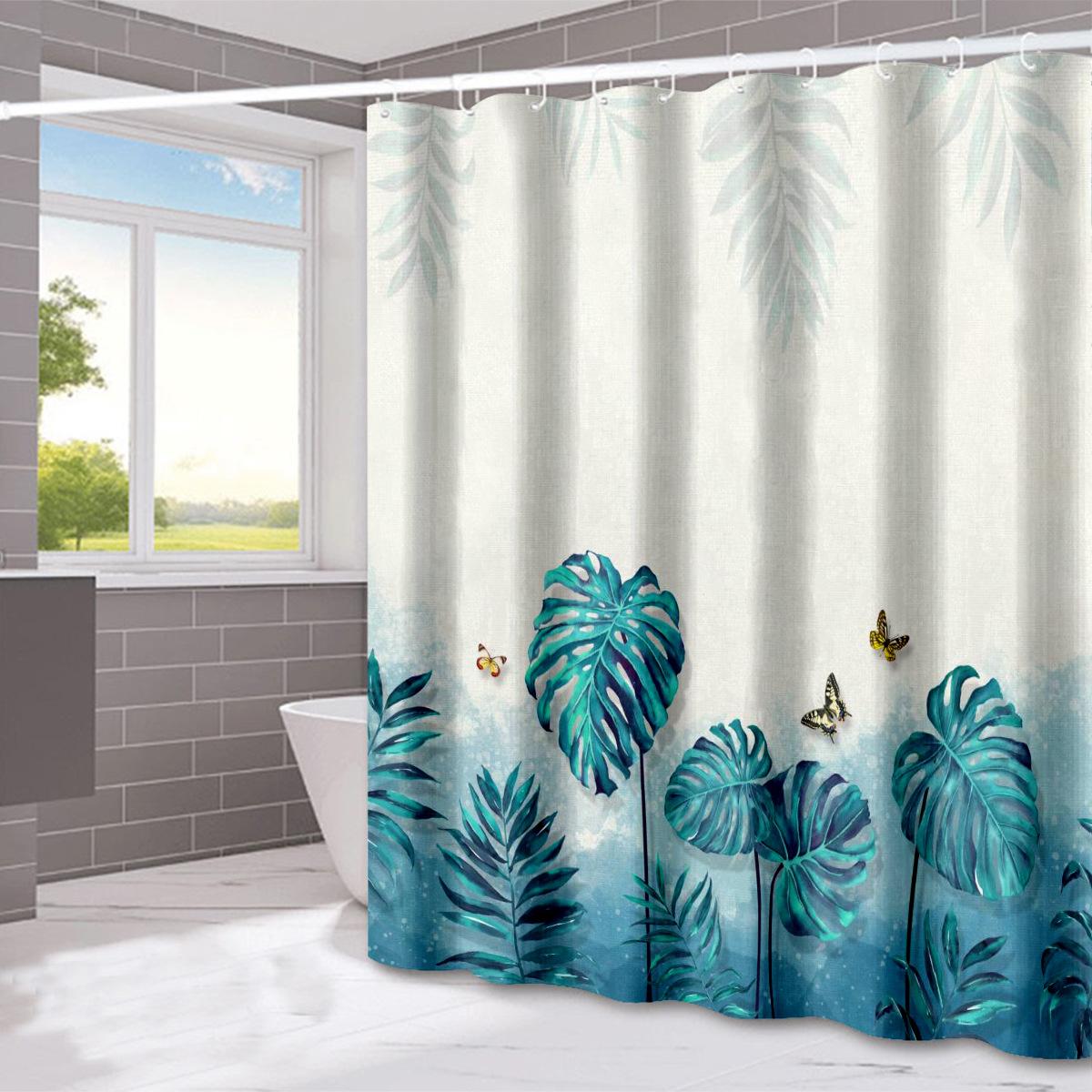 

JINRUN утолщенная водонепроницаемая занавеска для ванной комнаты, устойчивая к плесени, занавеска для душа, занавеска для душевой перегородки, занавеска для душа, занавеска для ванной комнаты, бесплатная перфорация 180*200cm