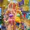 Keychain Macaron Color Beads Portable Anti-Lost Mobile Phone Chain Gourd Design Key Chain Bag Hanger Backpack Accessory