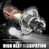 12-80V Motorcycle H4 Headlight Bulb,High Brightness Motorcycle Headlight Bulb with 3030 Chips for Replacing High & Low Beam,IP65 Waterproof H4 LED