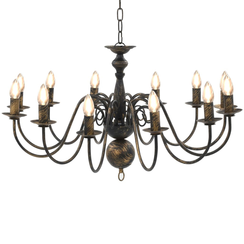 Lustre  antique 12 ampoules E14