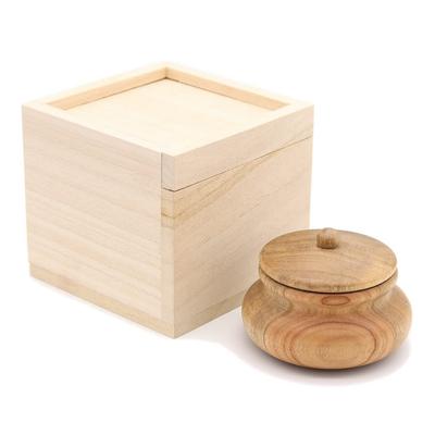 Spezielle buddhistische Statue Medizingefäß von Yakushi Nyorai mit Paulownia-Box Abmessungen der Paulownia Höhe Länge Massives Kampferholz keine Beschichtung 6990 Kuritas
